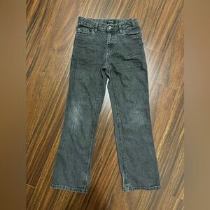 George boys 12 jeans, straight leg, adjustable waist, charcoal